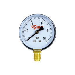 Radialinis manometras 1/4 colio, 60 mm skersmens, 0 ÷ 10 barų