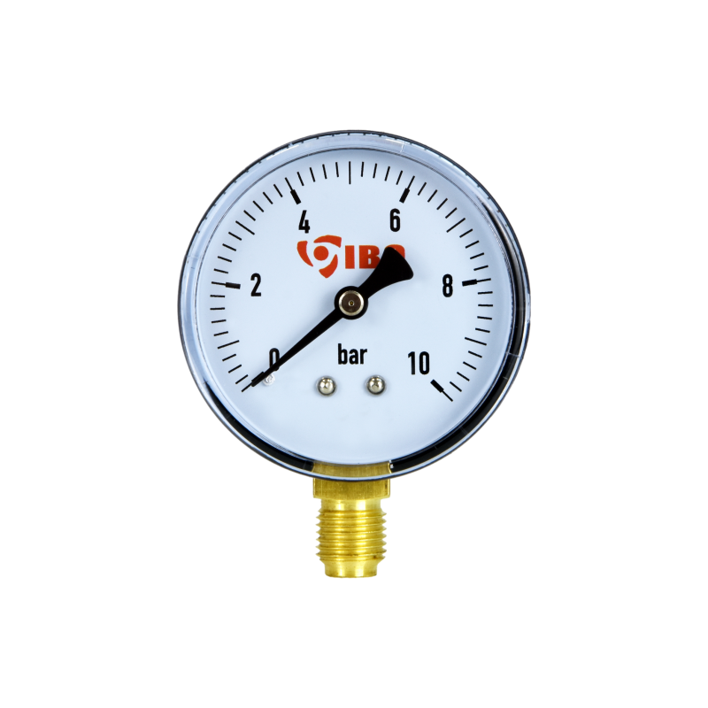 Radialinis manometras 1/4 colio, 60 mm skersmens, 0 ÷ 10 barų