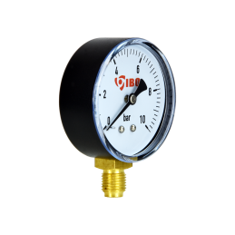 Radialinis manometras 1/4 colio, 60 mm skersmens, 0 ÷ 10 barų