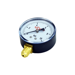 Radialinis manometras 1/4 colio, 60 mm skersmens, 0 ÷ 10 barų