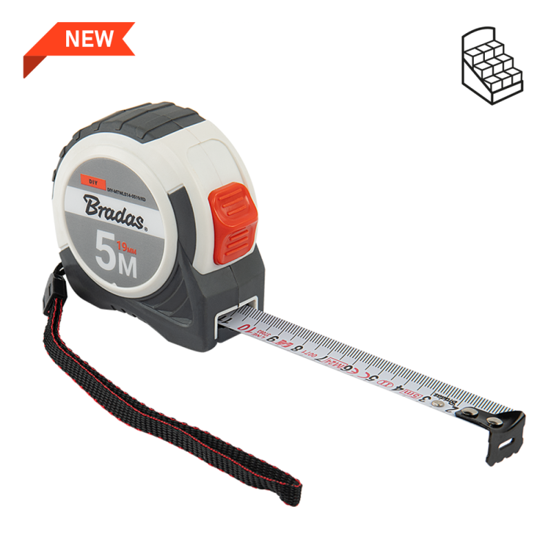 Matavimo juosta 5 m / 19 mm -DIY-MTWLS14-0519/KD