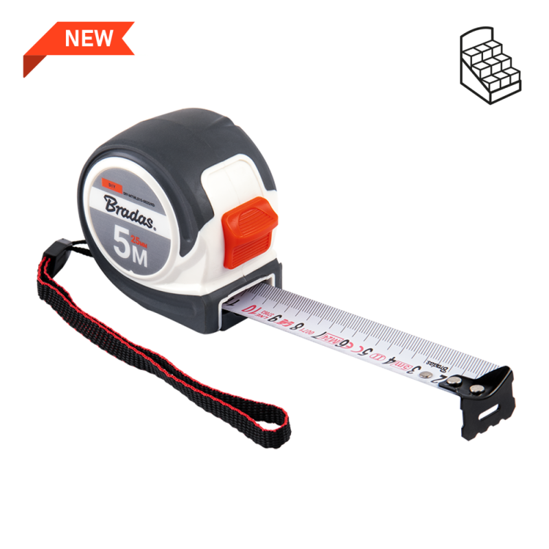 Matavimo juosta 5 m / 25 mm -DIY-MTWLS14-0525/KD