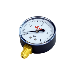 Radialinis manometras 1/4 colio, 60 mm skersmens, 0 ÷ 4 barų
