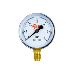 Radialinis manometras 1/4 colio, 60 mm skersmens, 0 ÷ 6 bar
