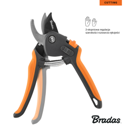 V serijos genėtuvas su reguliuojamu rankenos angos kampu, slenkančiu peiliu, SK5 plienas -KT-V1048