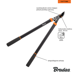 V SERIJOS šakų genėtuvas, praeinantis peilis -KT-V1213