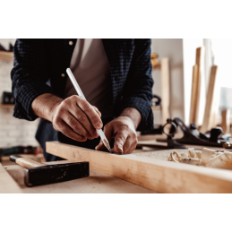 Statybinis pieštukas HB 180mm OCTAGON -DIY-PCWL2OC18WH/48D