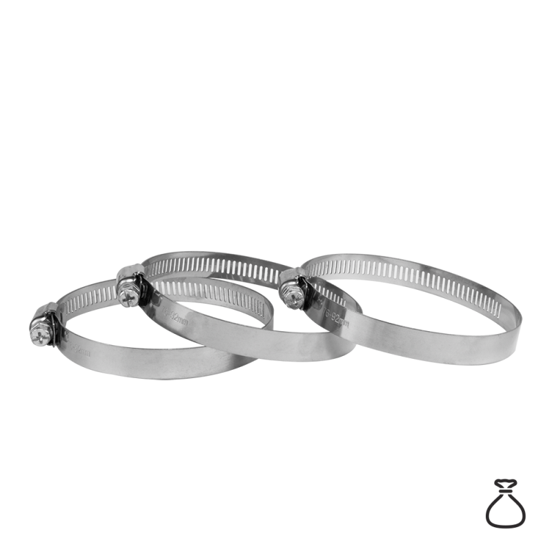 Nerūdijančio plieno sliekinis spaustukas AMERICAN TYPE 12-20 / 12,7 mm -AMTW2 12-20/12.7L