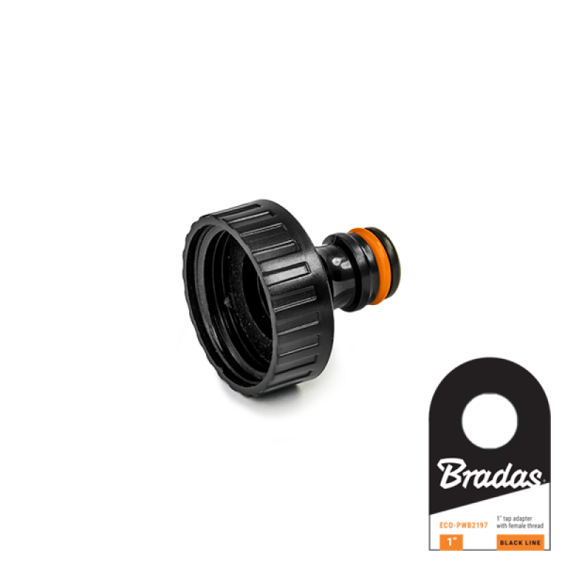 BLACK LINE čiaupo jungtis GW 1" su etikete -ECO-PWB2197