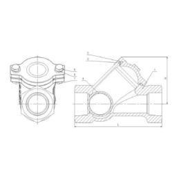 Rutulinis atšakinis vožtuvas DN40 PN16 (GW 1-1/2")
