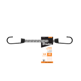 Elastinė guma su metaliniu kabliu BUNGEE HOOK -BCH1-08040GY-E