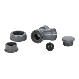 PVC DN32 rutulinis atbulinis vožtuvas (klijai)