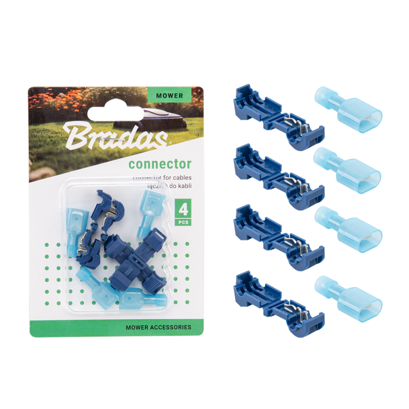 Jungtis kabeliams, kurių maksimalus skersmuo yra 3,4 mm, MĖLYNA -LM-CC02B