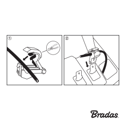 Jungtis kabeliams, kurių maksimalus skersmuo yra 3,4 mm, MĖLYNA -LM-CC02B