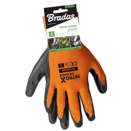 NITROX ORANGE nitrilo apsauginės pirštinės, 9 dydis -RWNO9