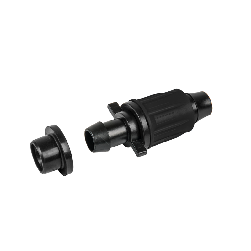 QJ jungtis 16 mm PE lašeliniams vamzdžiams, PLOKŠČIA žarnos jungtis su sandarikliu -DSWAQJ-L16