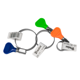 Nerūdijančio plieno sliekinis spaustukas 40-60 mm su drugeliu -BSGRIPM 40-60/9