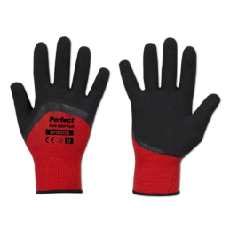 IDEALIOS SOFT RED FULL latekso apsauginės pirštinės, 11 dydis -RWPSRDF11