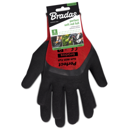 IDEALIOS SOFT RED FULL latekso apsauginės pirštinės, 11 dydis -RWPSRDF11