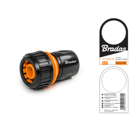 BLACK LINE 3/4" STANDARD greito prijungimo jungtis su etikete -ECO-PWB2130