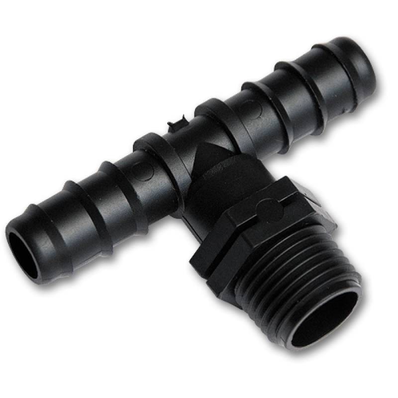 T formos jungtis GZ 1/2", 2 žarnos kamščiai 25 mm -DSWA06-1225L