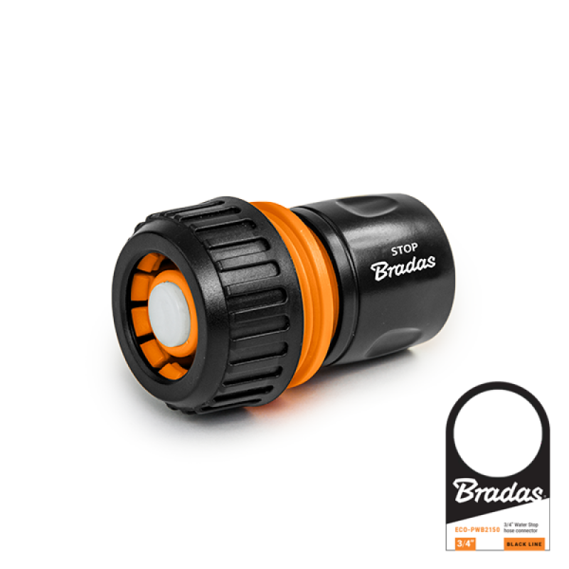 BLACK LINE 3/4" STOP greito prijungimo jungtis su etikete -ECO-PWB2150