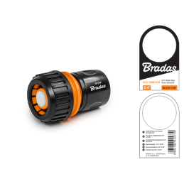 BLACK LINE 3/4" STOP greito prijungimo jungtis su etikete -ECO-PWB2150