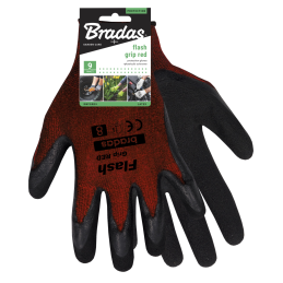 FLASH GRIP RED latekso apsauginės pirštinės, 9 dydis -RWFGRD9