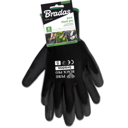 PURE BLACK PRO poliuretano apsauginės pirštinės, 11 dydis -RWPBCP11