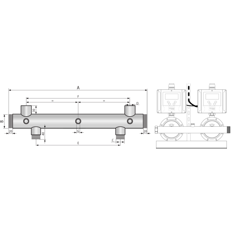Kolektorius (3) HIDRAULINIS POZ.2,5 "+3x1" 6543