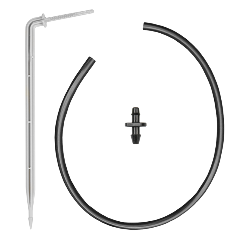 Ilgas kampinis PREMIUM lašintuvas 2,2 l/val. su antgaliu ir 50 cm žarna -DSK-2212L