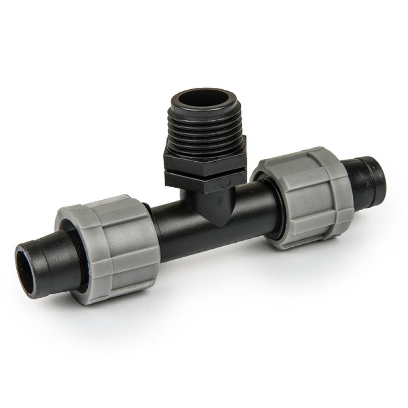 T formos detalė lašelinei juostai, išorinis sriegis 1/2 -DSTA06-12L