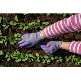 Apsauginės pirštinės FLASH GRIP LAVENDER, 8 dydis -RWFGLR8