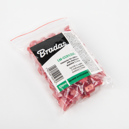 Kabelio jungtis kabeliams, kurių maksimalus skersmuo yra 2,7 mm, RAUDONA -LM-CC01/20L