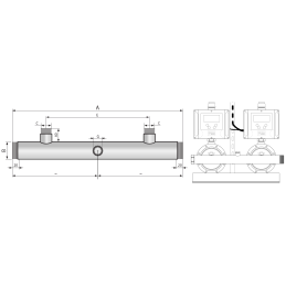 Siurbimo kolektorius (2) hidroforas 3" + 2x2" 6610