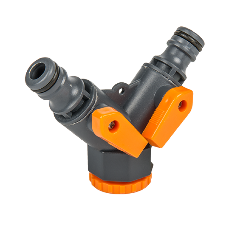 GOLD LINE 2 padėčių skirstytuvas GW 3/4" su vožtuvais -GL5002