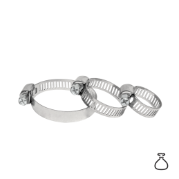 Nerūdijančio plieno AMERIKIEČIŠKO TIPO sliekinių spaustuvų rinkinys, kurių diapazonas yra 6–38 mm -AMTW2W SET1/8