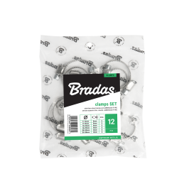 Nerūdijančio plieno AMERIKIEČIŠKO TIPO sliekinių spaustuvų rinkinys, kurių diapazonas yra 6–38 mm -AMTW2W SET1/8