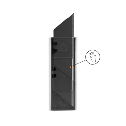 19 mm JUODOS keičiamos trapecijos formos mentės -DIY-KN1902BB/10B