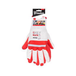 ROCK apsauginės pirštinės, guminės, 10 dydis, lizdinėje pakuotėje -RWBR10