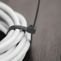 Kabelių juosta 3,6x200 mm pilka 100 vnt. -TS1136200GY