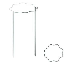 Banguotas žiedinis augalų laikiklis, 1/2 apskritimo, skersmuo 30 cm / aukštis 55 cm -TYRP4F3055