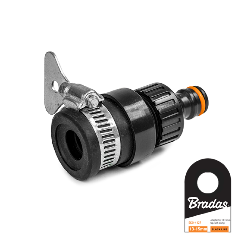 BLACK LINE čiaupo jungtis, kurios skersmuo 13–15 mm, su etikete -ECO-4127