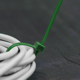 Kabelių juosta 3,6 x 250 mm ŽALIA 100 vnt. -TS1136250G.