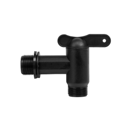 PP čiaupas su 3/4" GZ įvadu, 3/4" GZ išvadu - juodas -GTM3434PP/BLACK / L