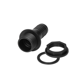 PIN LUG jungtis GZ 1 1/4" žarnai 1 1/4" - PP + veržlė su sandarikliu -ZP10-M125HT125BG