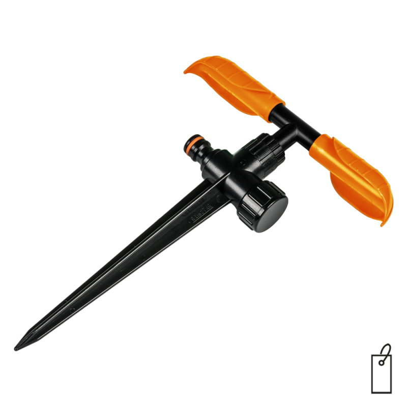 BLACK LINE rotacinis purkštuvas, 2 lapų, varomas, reguliuojamas -ECO-PW3345