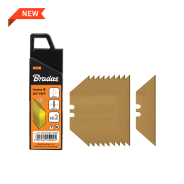 19 mm keičiami trapeciniai peiliukai iš auksinės dėžutės -DIY-KN1902BG/10BOX