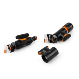 BLACK LINE vožtuvas su jungtimi ir greito prijungimo jungtimi -ECO-PWB2241