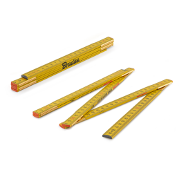 MEDINĖ sulankstoma liniuotė 1 m -DIY-MFW11YL/S